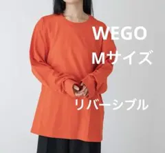 【新品】WEGO ロングスリーブT オレンジ 長袖 Mサイズ