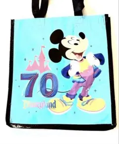 ディズニーランド70周年 ミッキー エコバッグ　トートバッグ
