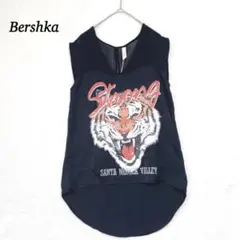 新品タグ付【ベルシュカ】タイガー　ノースリーブシャツ　S　シアー　タンクトップ