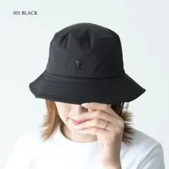 AMI PARIS リバーシブル バケットハット 新品未使用 タグ付き ブラックのサムネイル