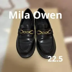Mila Owen ミラオーウェン チェーンビットローファー22.5cmブラックのサムネイル