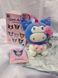 サンリオtoptoyクロミ パーティー　マスコット　ハローキティぬいぐるみのサムネイル