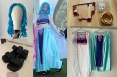 ONE PIECE ビビ コスプレ一式（ウィッグ・アクセサリー・サンダル付き）Mのサムネイル