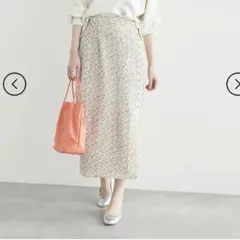 ロペピクニック　フラワープリントくるみラップスカート　36