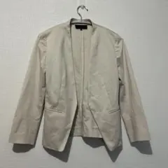UNTITLED ノーカラージャケット ベージュ サイズ1 長袖