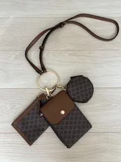 ブラウン モノグラムショルダーバッグのサムネイル