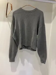 【ラスト値下げ】UNIQLO:C グレー　スムースコットンクルーs