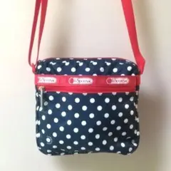 LeSportsac ショルダーバッグ ドット柄 ネイビーのサムネイル