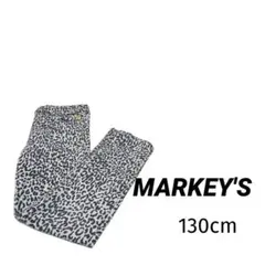 MARKEY'S ヒョウ柄 ロングパンツ レギンス パンツ 130cm