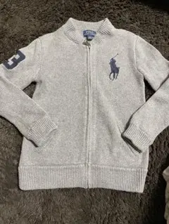 Polo Ralph Lauren グレー 120cm ジップカーディガン