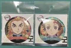 鬼滅の刃 　螺鈿風シリーズ 　缶バッジ　竈門炭治郎　煉獄杏寿郎　2点セット