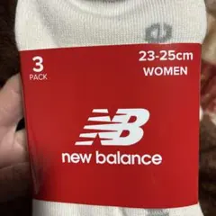 New Balance ソックス 3足パック 23-25cm レディース