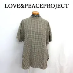 MY3143▲LOVE&PEACEPROJECT▲チェック柄 チュニック フリル