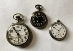 懐中時計　ヴィンテージ　80-100年前　３個セットのサムネイル
