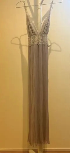 【新品未使用品】ANNEBRAプリーツロングドレス　ベージュM