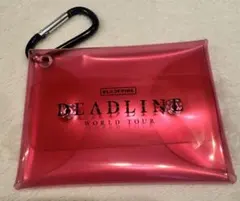 DEADLINE LOGO クリアポーチ ピンク