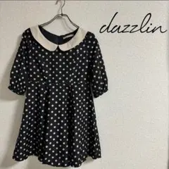 【美品】ダズリン　dazzlin ワンピース　ミニワンピース　ドット柄　Sサイズ