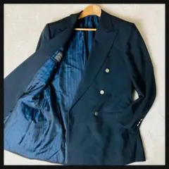257【極美品】サルヴァトーレフェラガモ ダブルブレスト紺ブレ52銀ボタンのサムネイル