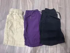 GUハーフパンツ3点セット　110cm
