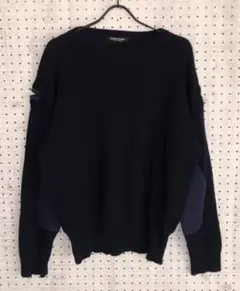 96's アンダーカバー　ワイヤー期　名作　ニット　ネイビー　メンズ 初期 96's アンダーカバー ワイヤー期 名作 ニット ネイビー メンズ