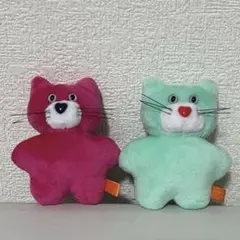 新品タグ付き　mojojojo マスコットぬいぐるみ　GIGO限定　猫2体セット