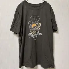 ラングラー Tシャツ クルーネック 半袖 プリント L 灰 グレー　サボテンのサムネイル
