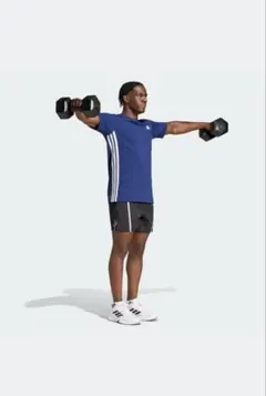 adidas トレーニング Tシャツ 3ストライ半袖 メンズ