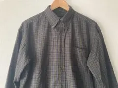 ユナイテッドアローズ　グリーンレーベル 長袖シャツ グリーンとパープルのチェック