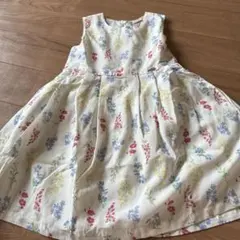 petit main 花柄ノースリーブワンピース 110