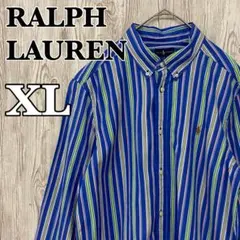 古着 美品 ラルフローレン RALPHLAUREN 長袖シャツ カジュアル XL