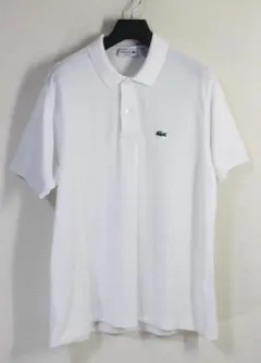 訳あり LACOSTE ラコステ DEVANLAY かのこポロシャツ 白:XL