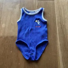 ZARA ワッフル生地 ノースリーブボディスーツ 80