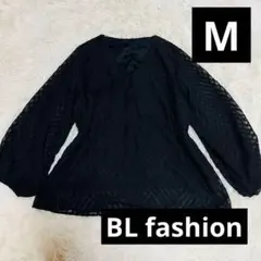 ✨️美品✨️BL fashion レーストップス ブラック M シアー きれいめ