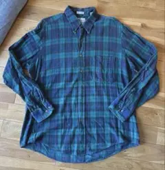 【古着】チェック柄 長袖シャツ