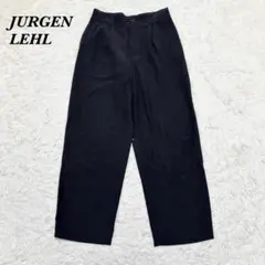 JURGEN LEHL ウールコットン ワイドパンツ ブラウン - メルカリ