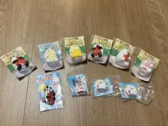 スシロー　だっこずし　もぐもぐソフビマスコット　チャーム　クリップ10個セット
