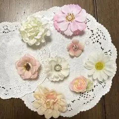 花モチーフ ヘアピン 8個セット ラプンツェル 花飾り 髪飾り ヘアクリップ①