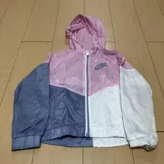 ま*)様 Nike フード付きジャケット 6X ピンク/ホワイト/グレー