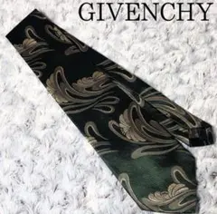 ジバンシー 高級シルク アート 総柄 刺繍 ネクタイ レトロ イタリア製