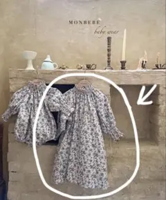 ◾︎90)① monbebe 花柄 ワンピース 韓国子供服