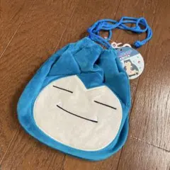 【新品】 ポケモン　カビゴン　ぬいぐるみ巾着ポーチ　ポケットモンスター