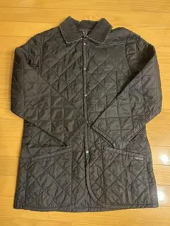 メルカリ最安値LAVENHAM ブラック キルティングコート