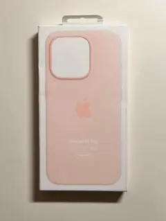 【新品】純正 iPhone 15 Pro シリコンケース・ライトピンク①