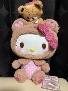 ハローキティ クマフード付きぬいぐるみセット