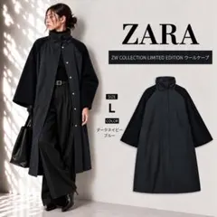 ZARAウール製 ケープスリーブ ショートコート - メルカリ