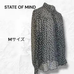 STATE OF MIND 新品 ステートオブマインド ドットシアーブラウス M