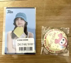 TWICE MOMO 缶バッジ　カードの2点セット