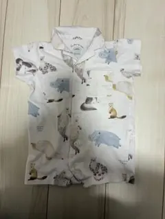 ジェラートピケ ベビー 旭山動物園 アニマルモチーフ カバーオール