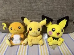 ポケモンフィット　3体セット ライチュウ ピカチュウ ピチュー