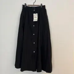 新品未使用　ZARA フロントボタンスカート　ウエストゴムのサムネイル